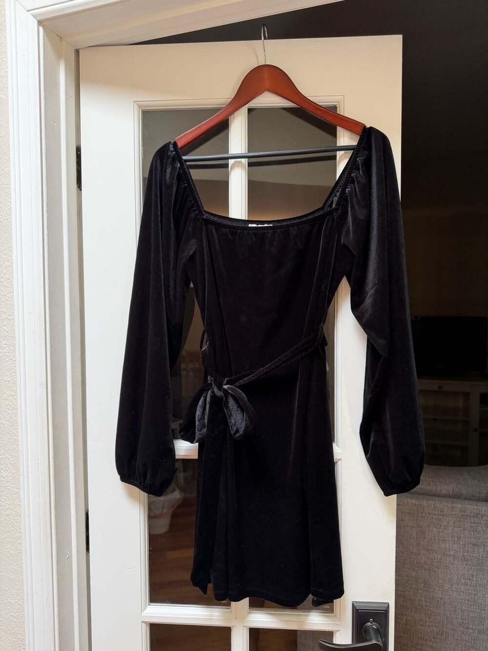 AND NOW THIS Velvet Mini Dress